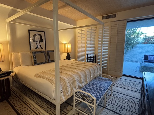 Parker Palm Springs Private bedroom terrace...
