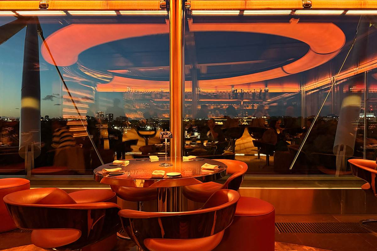 The Emory The beautiful orange glow of The Emory Rooftop Bar 