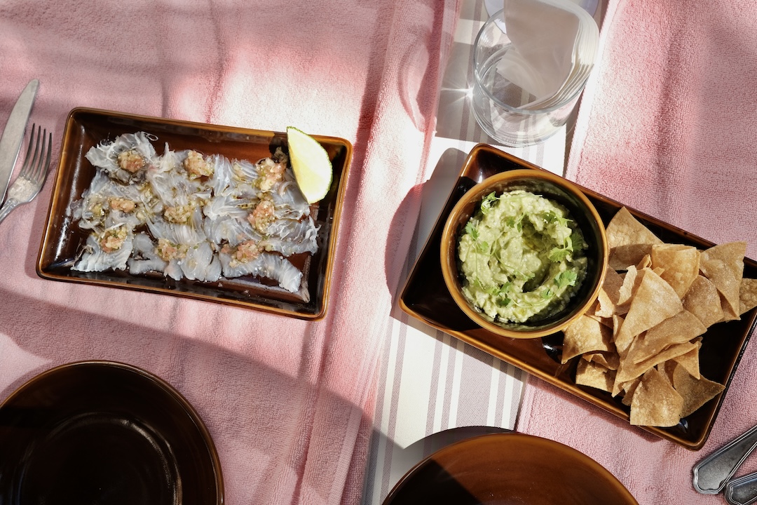 Hotel Sevilla Pool side snacks on repeat. The crudo has this virgin sauce that’s naughty as hell ;) 