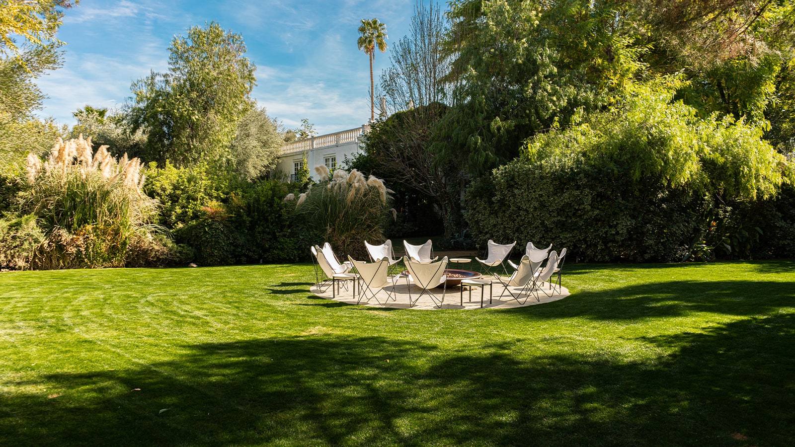 Lush grounds at The Parker