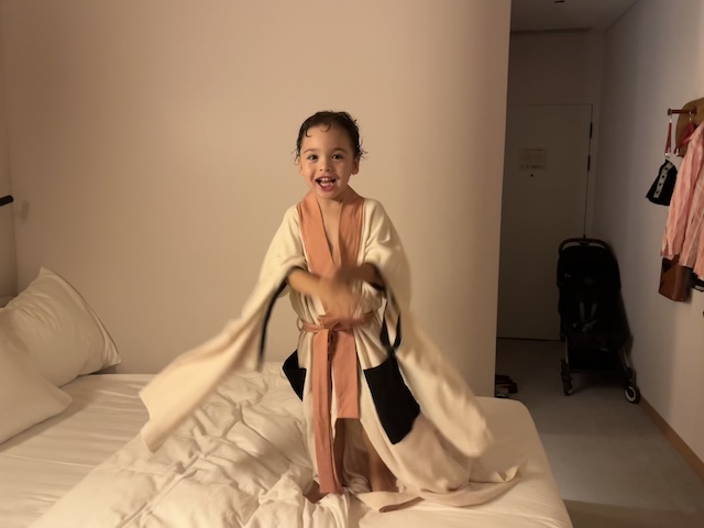 The Standard Singapore How is this bathrobe! Designed by Thai brand Shone Puipia