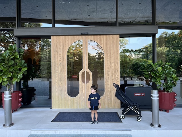The Standard Singapore Little man ready for the outing of the trip, to the Singapore Zoo