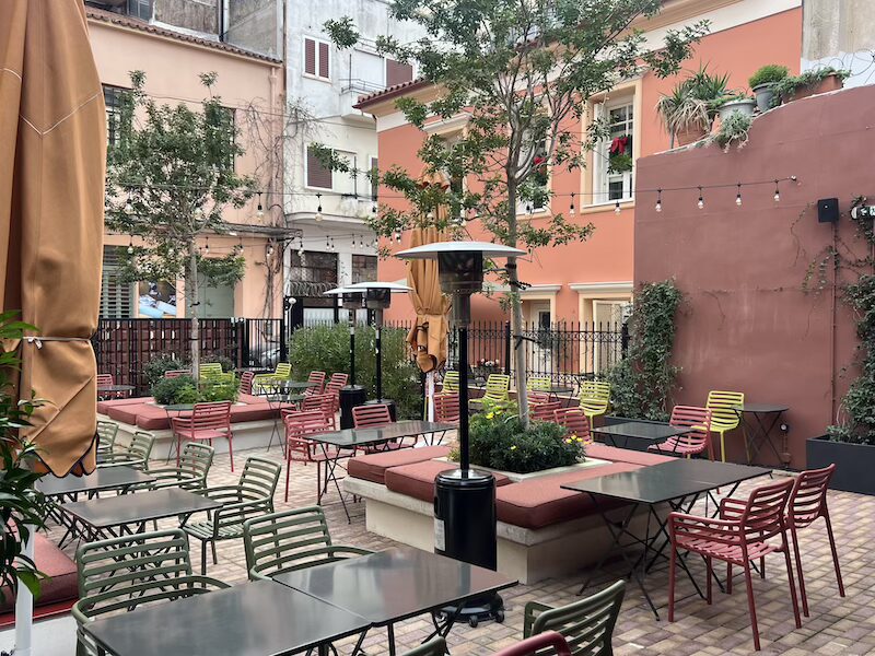 Okupa, Athens The garden patio