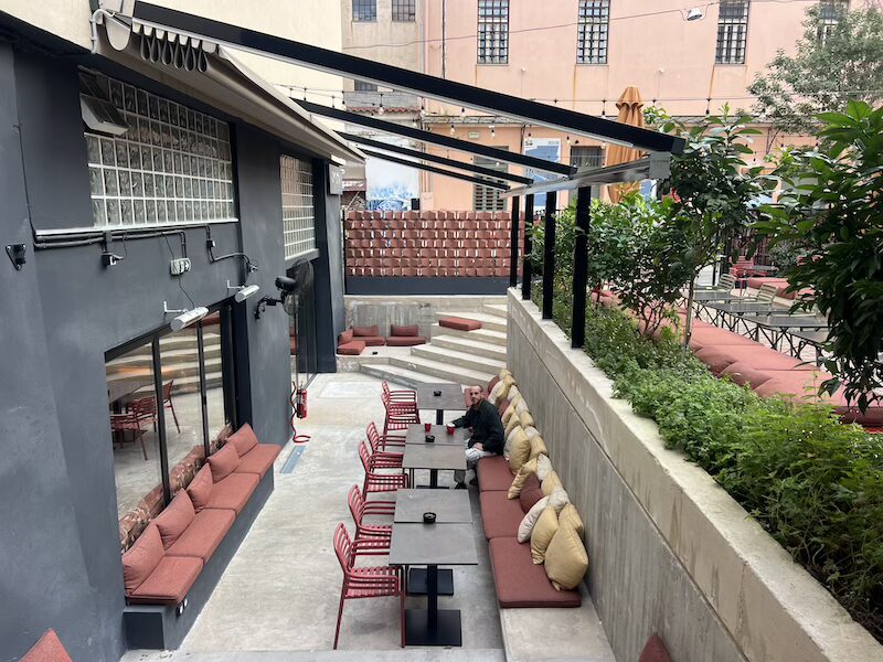 Okupa, Athens Coffee in the garden