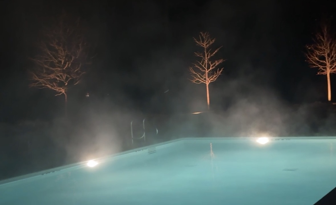 Prospect Berkshires Misty, surreal winter pool