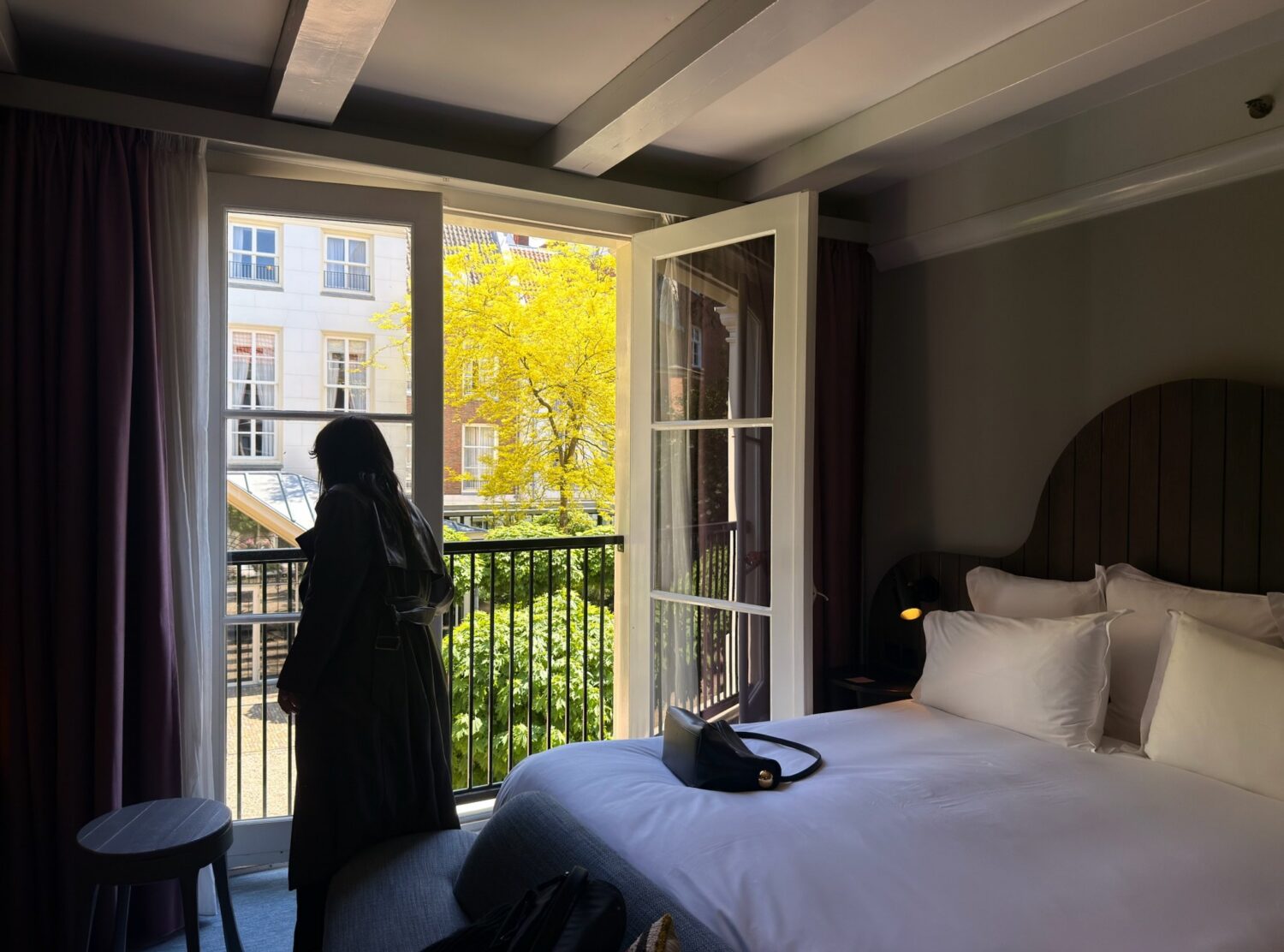 Pulitzer Amsterdam Room with a view: calm and beautifully quiet, with a lovely view onto the courtyard