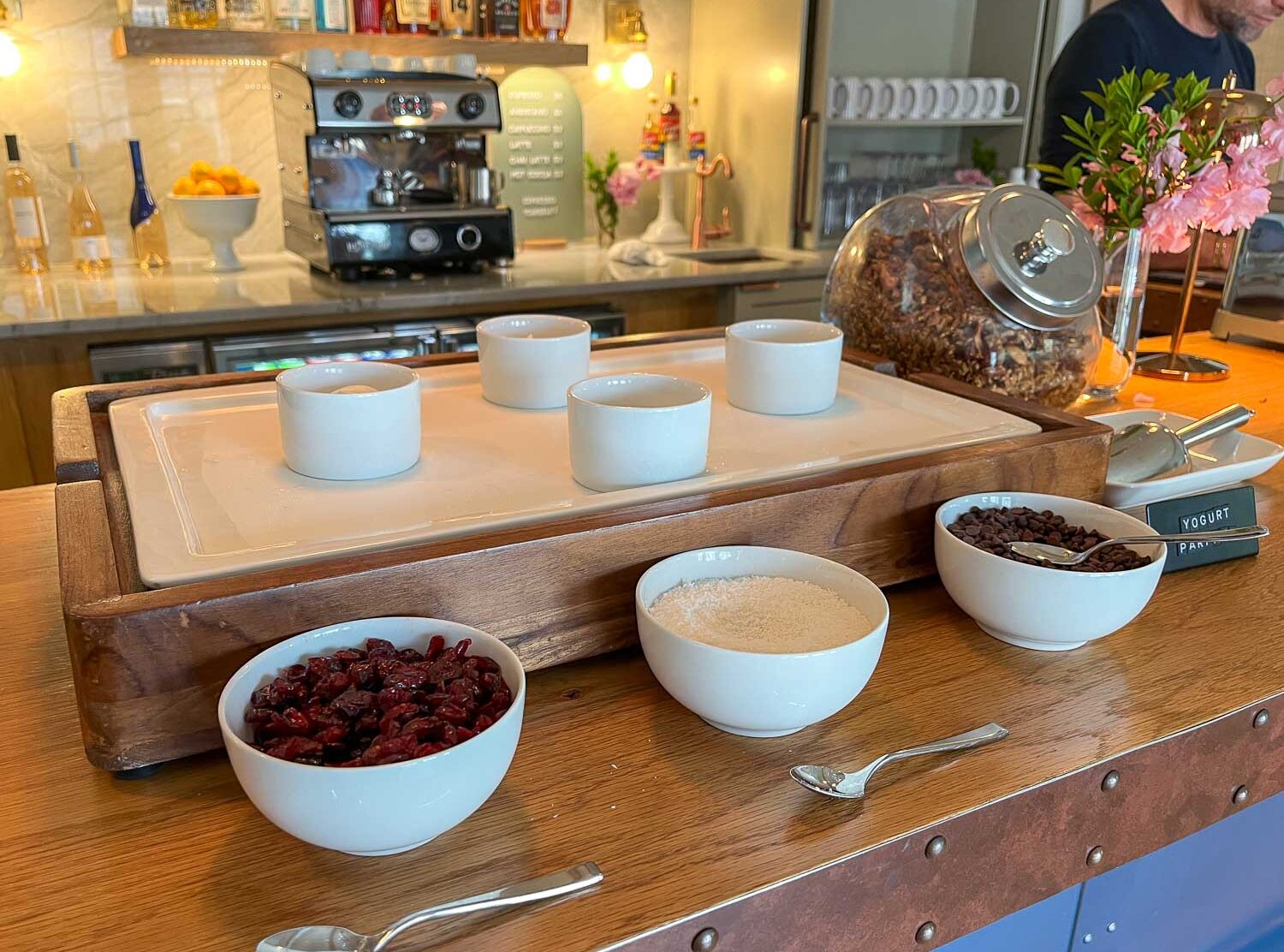 The Brant Part of the breakfast spread — the granola and pastries are brought in fresh from a French bakery in Hyannis
