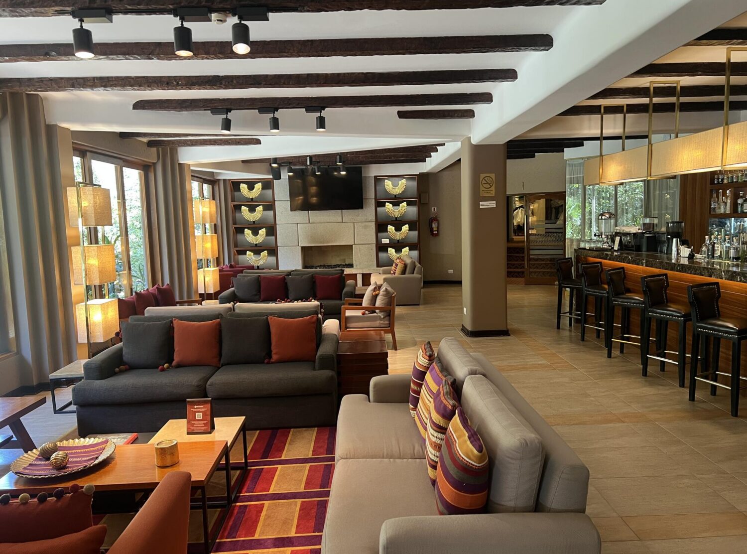Sumaq Machu Picchu Hotel Just off the atmospheric lobby is the Suquy Café & Bar