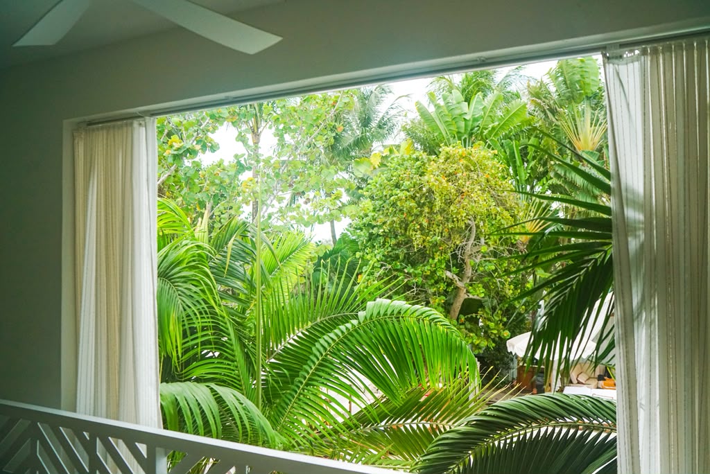 Delano Miami Beach Lush views from the two-floor cabanas by the pool