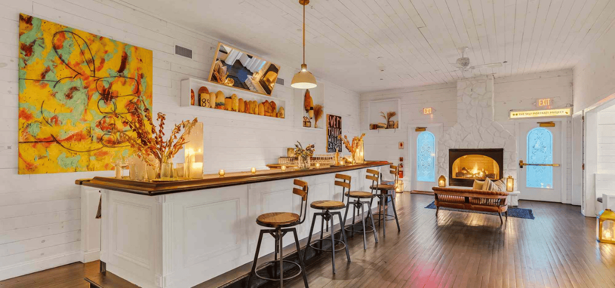 The Lin Beach House The hotel bar, stocked by VinePair's master distiller of the year.
