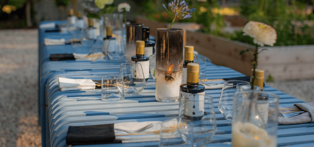 The Lin Beach House Communal dinners under the stars.