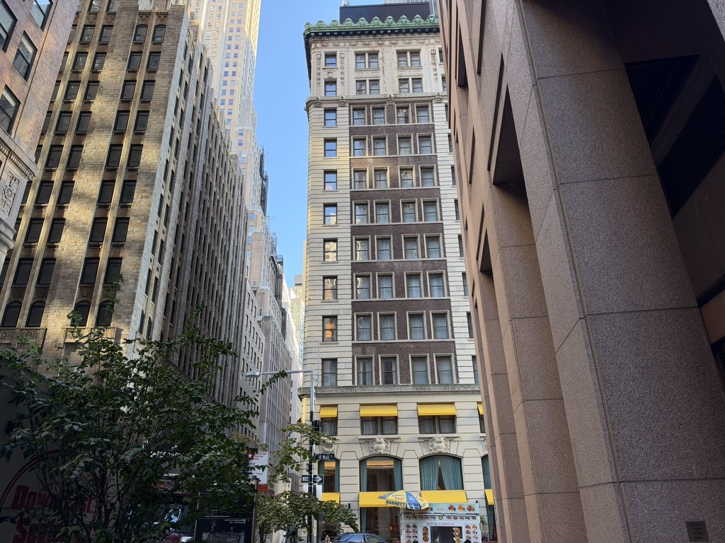 The Wall Street Hotel A happy pop of yellow announces The Wall Street Hotel at  88 Wall Street: a 100-year-old office building whose narrow footprint and period façade now conceal 180 surprisingly generous rooms.