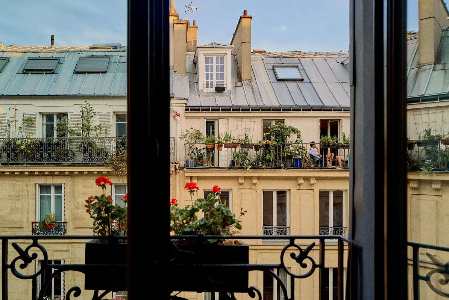 Maison Souquet The view from our Juliet balcony